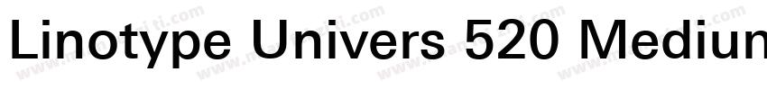 Linotype Univers 520 Medium Condens字体转换